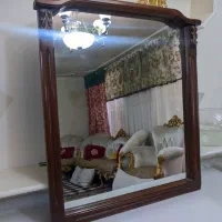 آینه رومیزی چوبی