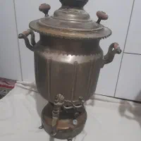 سماور نفتی  چراغ نفتی آینه شمعدان  آفتابه مسی