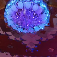 لوستر کریستالی موزیکال|لوستر و چراغ آویز|زرقان, |دیوار