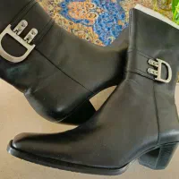 چکمه زنانه چرم ایتالیایی