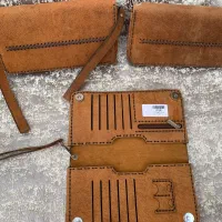 کیف چرم طبیعی کیف دستی و جاکارتی