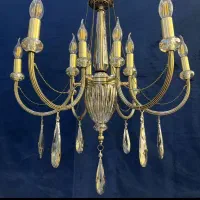 لوستر سودا تمام برنجی پنج+پنج شعله برنج lighti 866