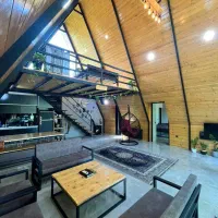 اجاره کلبه سوئیسی دو خواب با جکوزی در ماسال|اجارهٔ کوتاه‌مدت ویلا و باغ|رشت, گلسار|دیوار