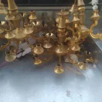 فروش خریدار لوستر برنجی برنزی آبکاری|لوستر و چراغ آویز|پرند, فاز ۳|دیوار