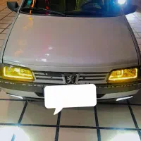 چراغ طرح تیکو  در حد نو مشکی همراه نئون