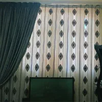 سلام.پرده همراه یالان وآسترو سرب و میل پرده