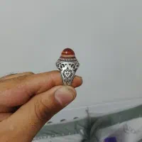 انگشتر نقره فیروزه باباقوری ۹۲۵ عیار|جواهرات|شهریار, اصیل آباد|دیوار