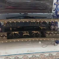 بوفه برنجی و میز تلویزیون برنجی|بوفه، ویترین، کنسول|قزوین, |دیوار