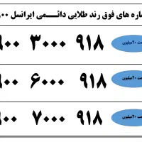 09003000918 دائمی ایرانسل(فوق العاده رند )