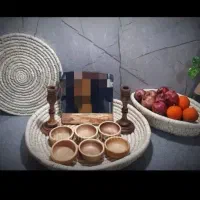 حصیر وکپو و سفره ودیوار کوب و جانونی و جامیوه حصیر|صنایع دستی و سایر لوازم تزئینی|اصفهان, نصرآباد|دیوار