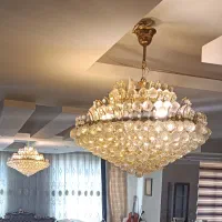 لوستر آبشاری کریستالی