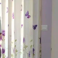پرده حریر پروانه ای