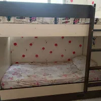 تخت چوبی دو طبقه جوان|تخت و سرویس خواب|اراک, |دیوار