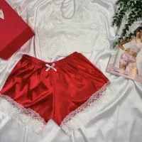 ست دو تیکه گیپور ساتن