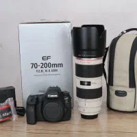 دوربین 6d ii با لنز 200*70تایپ2 در حد آکبند