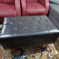 جلو مبلی چرمی مشکی