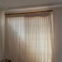 پرده دانتل نباتی رنگ|پرده، رانر، رومیزی|همدان, |دیوار