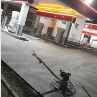 بتن ریزی با ماله پروانه‌ای و تراز لیزری