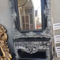 آینه شمعدان و جا کفشی  و کنسول قاشق چنگال