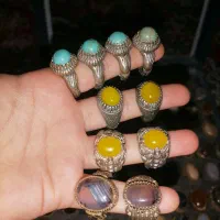 انگشتر مردانه نگین اصل معدنی و رکاب (رنگ ثابت)|بدلیجات|برازجان, |دیوار