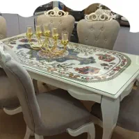 میز و صندلی ناهارخوری ۶ نفره با روکش ضد آب