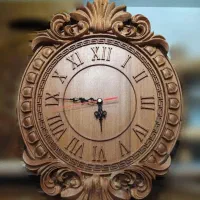 ساعت دیواری چوبی