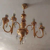 لوستر برنج ۳ شاخه ۶ لامپ