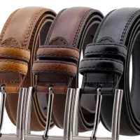 کمربند چرم طبیعی