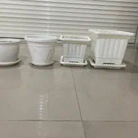 ۴عدد گلدان پلاستیکی