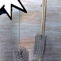 اویزبافت سه شعله ارتفاع قابل تنظیم رنگ نقره ای|لوستر و چراغ آویز|پاکدشت, پاکدشت (مامازند)|دیوار