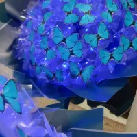 حراج ۵۰ درصد تخفیف دسته گل پروانه ای چراغدار