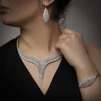 سرویس کامل نقره مدل v ترک کد v10 عروسی کادویی