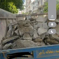 حمل مصالح ساختمان. خاک ماسه آجر. گراویل