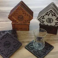 زیر استکانی و جای دسمال کاغذی