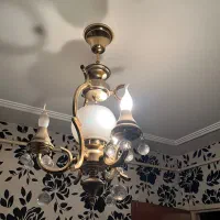 ست کامل لوستر کریستالی کلاسیک (۲بزرگ + ۲کوچک)|لوستر و چراغ آویز|رشت, رشتیان|دیوار