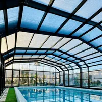 سقف متحرک استخر پاسیو تالار