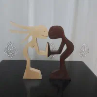 دکوری چوبی مینیمال|مجسمه، تندیس، ماکت|کیش, |دیوار