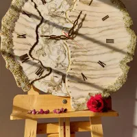 ساعت دیواری(صنایع دستی،محصولات رزینی)|ساعت دیواری و تزئینی|پیرانشهر, |دیوار