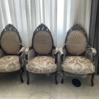 مبلمان سلطنتی ۷ نفره درحد و سالم بدون خرابی|مبلمان خانگی و میز عسلی|تهران, بیسیم|دیوار
