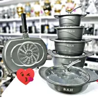 قابلمه کاسیو مدل دسته طلایی y498 طرح دسته فلزی چدن|ظروف پختوپز|یزد, |دیوار