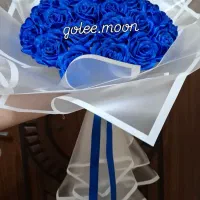 .دسته گل وباکس رز روبانی ولنتاین،تولد سالگرد  هدیه