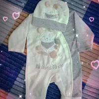 سرهمی نوزادی مخمل و کلاه