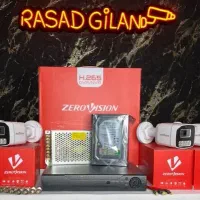 پکیج۴دوربین مداربسته با کل تجهیزات/ارسال رایگان