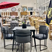 ست غذاخوری فریم فلزی پارچه ای