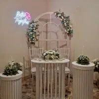 ست نامزدی عروسی باکس شمعدان صندلی بله.  برون