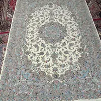 فرش دستباف کاشان طرح اختصاصی تقدیسی 9 متر ابریشم
