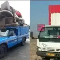 وانت تلفنی نیسان خاور   اسبابکشی جعشه  با کارگر