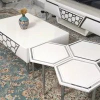 ست میز تلویزیون جلو مبلی عسلی