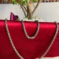 زنجیر و دستبند نقره کرال تایلندی