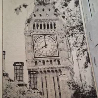 فرش 4 متری طرح برج ساعت در حد نو